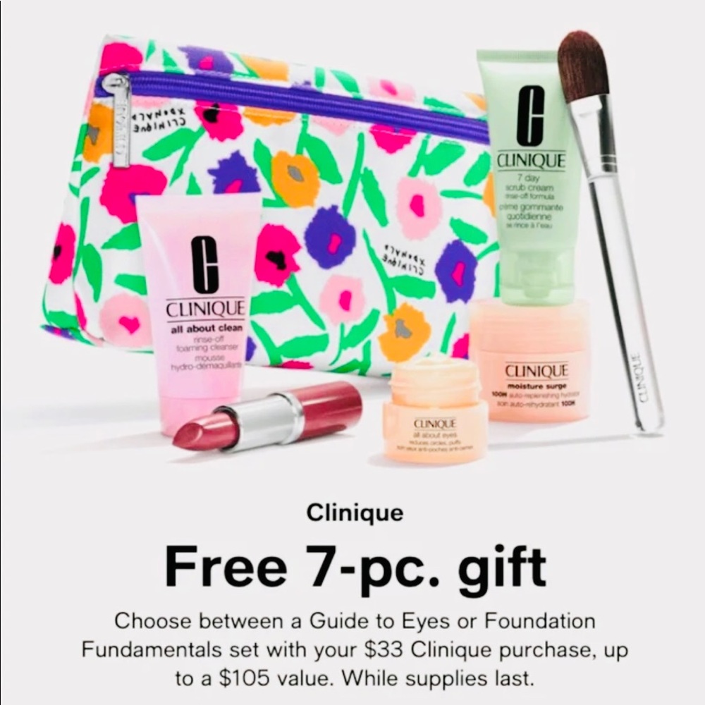 CLINIQUE 7 PIECE GWP- NIB